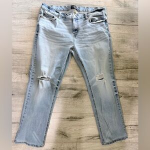 No Boundaries 38x30 men’s slim straight distressed jeans